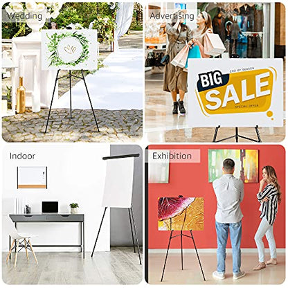 Amazon Basics Height Adjustable Aluminum Flipchart Easel Stand, Portable, for Whiteboard, Flip Chart, Poster Boards, Paper Pads and Signage, 35 x 2 x 28 Inches, Black - style: Lightweight Board Easel
