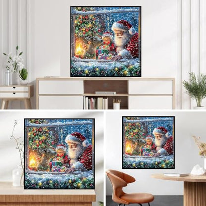 HHMATITS Christmas Diamond Art Kits for Adults 14X14IN - color: Christmas-6