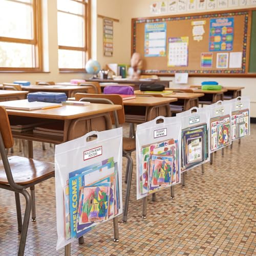 24 Pack Large Poster Storage Bags Bulk for Student Classroom