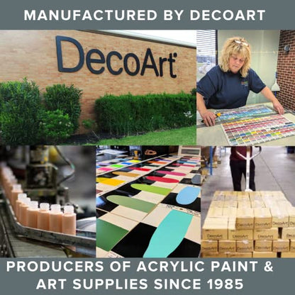 DecoArt DASK396 Acrylic 2 Oz 12 Count Brights Craft Paint Value Pack