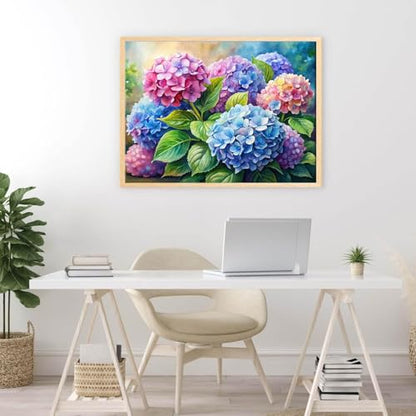 EIBEILI Square Drill Diamond Painting Kits for Adults Hydrangea Diamond Art - color: DP02891