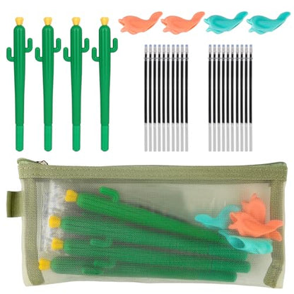 LUCKFUTURE Disappearing Ink Pen, Magic Pens with Grips and Refills, Suitable for Handwriting Practice Book, Reusable Drawing Pen of Invisible Ink, Children's Writing Practice Aid - size: Pens with Grips and Refills