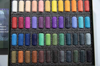 Artists' Soft Pastel stick, Box Set of 48 Assorted Colors Smooth and Blendable, Fade-Resistant