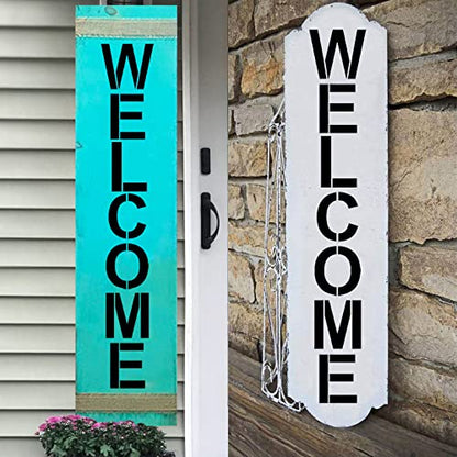 YEAJON 16 Inch Letter Stencils and Numbers, 36 Pcs Alphabet Art Craft Stencils, Reusable Plastic Templates for Wood, Wall, Fabric, Rock, Signage, DIY Art Projects - size: 16 Inch