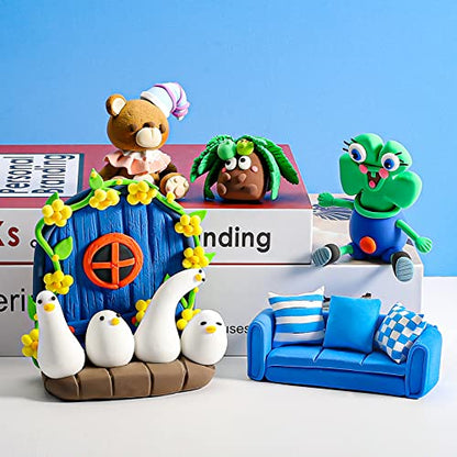 Air Dry Clay Kit for Kids – 24 Colors Non-Toxic Soft Modeling Clay Set - color: 24 Colors