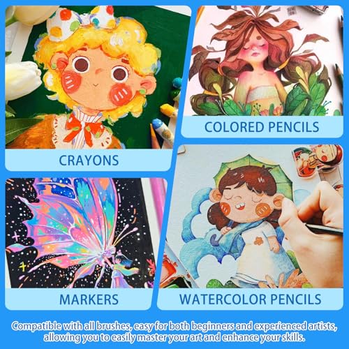 Lunarm Watercolor Paper 25 Sheets, Water Color Paper Cards 4 x 6 inch Bulk - size: 25pcs