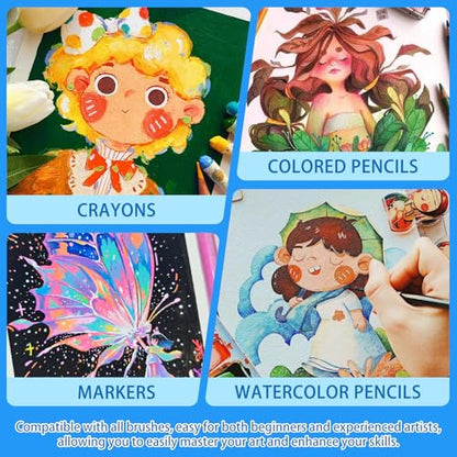 Lunarm Watercolor Paper 25 Sheets, Water Color Paper Cards 4 x 6 inch Bulk - size: 25pcs