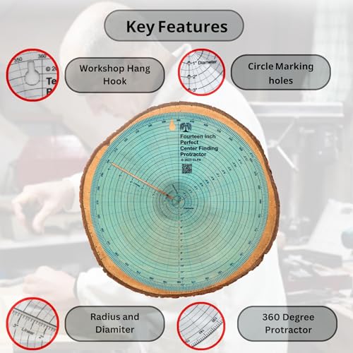 14" Round Center Finder and Circle Maker - size: 14 Inch