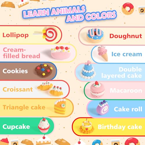 Air Dry Clay Sweet Bakery Set - DIY Cake Crafts. Creative Gift! | Includes colors, tools & guides to make cute cakes. Ideal birthdays & holidays gift - color: cake