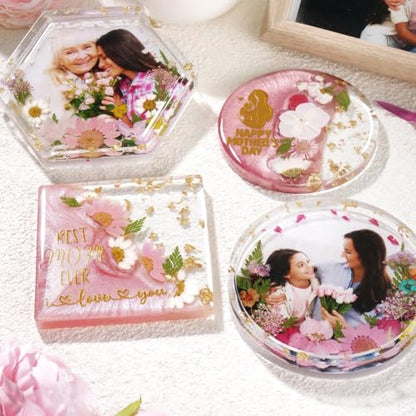 LET'S RESIN 16oz Epoxy Resin Kit with Coaster Molds Complete Set, Beginners