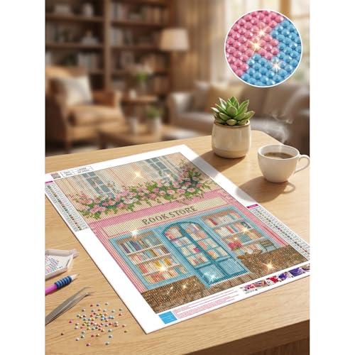 Diamond Art Painting Kits for Adults, Wildflower Daisy Bouquet Full Drill Diamond Dots Paintings for Beginners, Round 5D Paint with Diamonds Pictures Gem Art Painting Kits DIY Crafts Kits 12x16In - color: Wildflower