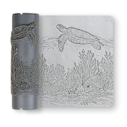 Turtle Reef Passage Clay Texture Roller 2" for Polymer Clay - color: Turtle Reef Passage Roller, size: 2 inch