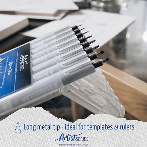 STAEDTLER Pigment Liner Bonus Sketch Set of 6 Liners for the Regular Price of 4(2 free), 308 SB6P - size: 6 Count (Pack of 1), style: Mixed set