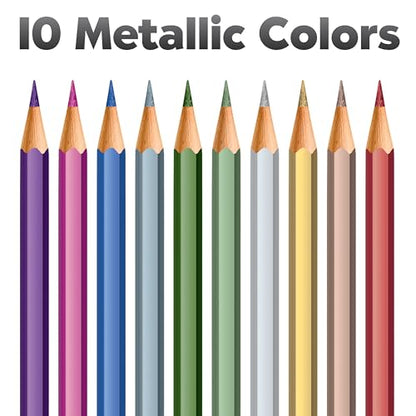 Faber-Castell Metallic EcoPencils, 200 Colored Pencils for Classrooms