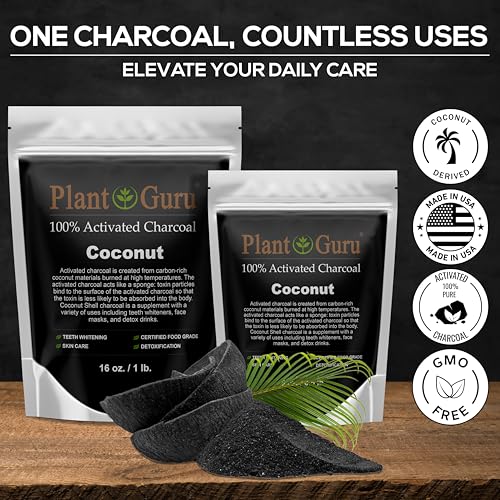 Activated Charcoal Powder 4 oz. Coconut - Food Grade Kosher Non-GMO - Teeth Whitening, Facial Mask and Soap Making. Promotes Natural Detoxification and Helps Digestion - size: 4 Ounce (Pack of 1)