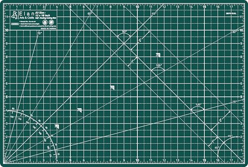 Elan Cutting Mat A3 Green, Self Healing Cutting Mat 12x18 Inch, 5-Ply Craft Board Green, Hobby Board for Crafts 12x18 Inch - style: 18 x 12"