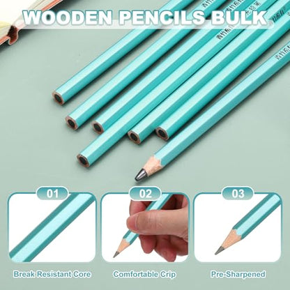 PATIKIL 2B Drawing Pencils for Sketching, Set of 6 Hexagonal Graphite Sketch Pencils Professional Sketching Art Supplies for Drawing Shading Writing Art Artists Beginners, Black - style: 2B