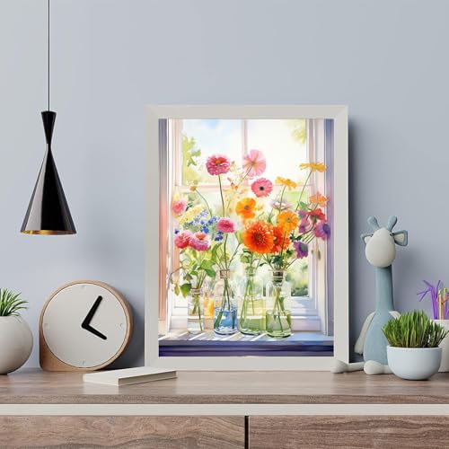 Arttoplus Flowers Paint by Numbers Kit for Adults Beginner 16x20 inch - color: MT20322-US