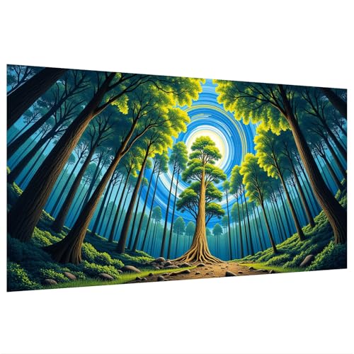 SparkGlow Forest Diamond Art Kits for Adults Large Size, 27.5 X 15.7 Inch | Landscape Diamond Art Painting, 5D DIY Full Drill, Premium Materials, Diamond Dots Art for Gifts, Home Decoration - color: Forest 030