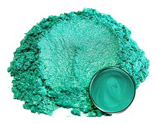 Eye Candy Pigments Premium Green Mica Powder - Wasabi Green (50gr) - for Epoxy, Resin, Soap, Paint, Woodworking, Acrylic Pouring, Bath Bombs, Fishing Lures - DIY Arts and Crafts Additive - color: Wasabi Green