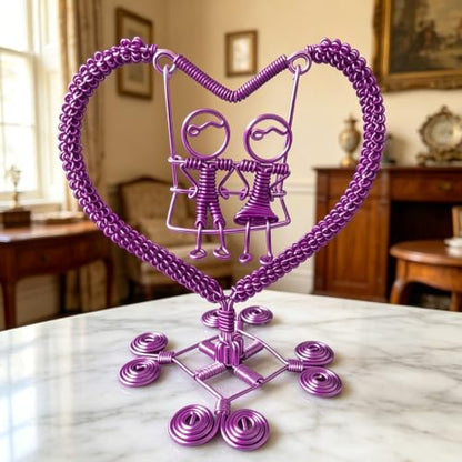 9 Gauge Aluminum Craft Wire, 52.5FT Bendable Armature Wire for Sculpting, Jewelry Making, DIY Crafting, Doll Making, Modelling, Bonsai Training(Purple) - color: Purple