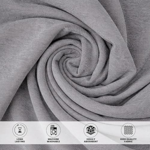 Silver Canvas Drop Cloth (4 x 12 Feet - Pack of 2) - Cotton Painters Drop Cloth for Painting, Furniture & Floor Protection - All Purpose Canvas tarp with Double Stitched Edges - size: 4' x 12' - Pack of 2