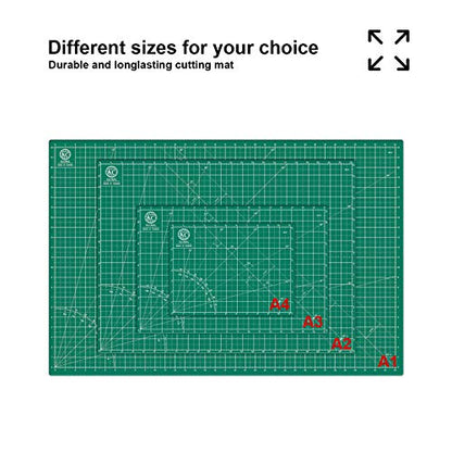 KC GLOBAL A3 (18"x12") Self-Healing Cutting Mat (Dark Green) - Sturdy, Reversible, Eco-Friendly, Non-Slip. Premium Desk Mat for Crafters, Quilters, and Hobbyist - color: Dark Green, size: 18"L x 12"W