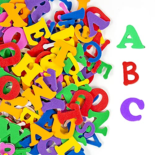 Horizon Group USA Adhesive Foam Alphabet Letters - 1000+ Sticker Letters, 7 Fonts, Capital & Lowercase, Multicolor - style: Foam Alphabet Letters