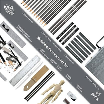 Royal & Langnickel Sketching Wood Box Set RSET-SKET3000