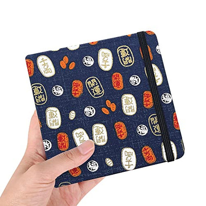 Mifuner Square 5x5 Bleedproof Marker Paper Pad, 110 gsm Alcohol Ink Bristol Paper Sketchbook, Handmade Journal Hardbound 88 Sheets(176 Pages) Markers Ink Mediums Art Sketch Book Lucky Coins - color: S-God's Blessing