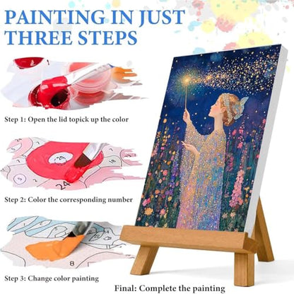 niurenmaoyi Elf Paint by Numbers Kit for Adult Beginner,16X20in - color: Adults' Paint-By-Number Kits-0521-05