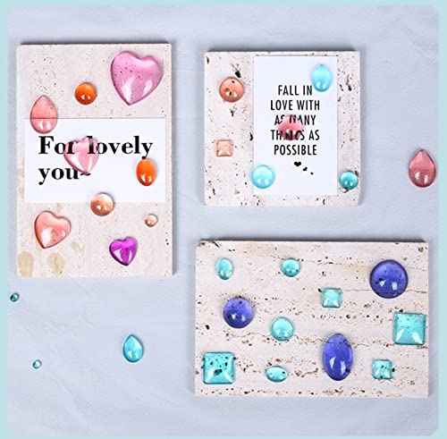 2 Pcs Gem Jewelry Casting Mold,Large | Resin Jewelry Casting Molds, for Making Earrings,Jewelry Making Crafting Projects - color: mix-large