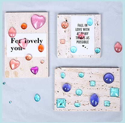 2 Pcs Gem Jewelry Casting Mold,Large | Resin Jewelry Casting Molds, for Making Earrings,Jewelry Making Crafting Projects - color: mix-large