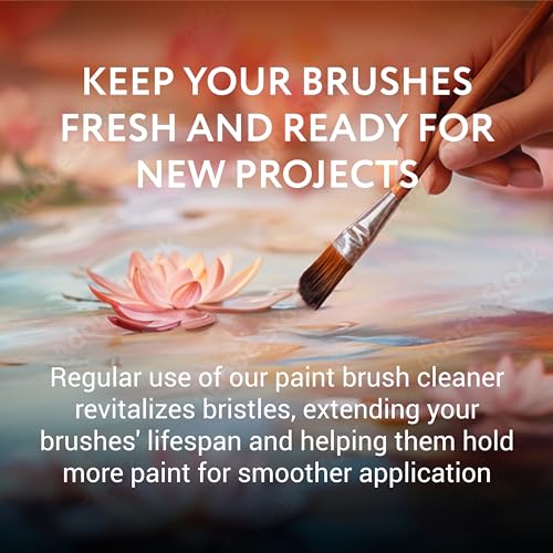 IMPRESA Oil Paint Brush Cleaner - Acrylic Paint Cleaner & Brush Restorer - Odorless Water-Based Formula - 32 Fl Oz