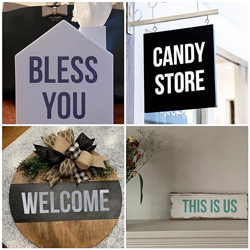 1.5 Inch Alphabet Letter Stencils for Painting - 42 Pack Letter and Number Stencil Templates with Signs for Painting on Wood, Reusable Numbers and Letters Stencils for Chalkboard Wood Signs & Wall Art - size: 1.5 Inch