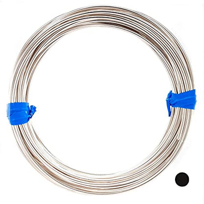 CRAFT WIRE 20 Gauge, 925 Sterling Silver Wire (Round) Dead Soft Made in USA - 15FT | Sterling Silver Wire for Jewelry Making, Wire Wrapping, Solid 925 Sterling Silver, High Quality Made in USA - size: 20 Gauge, style: 15 Feet