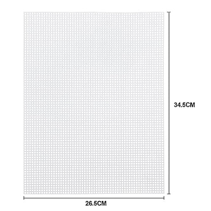Pllieay 20 Pieces 7 Count Plastic Canvas Plastic Mesh Canvas Sheets | Eye Mesh for Embroidery, Acrylic Yarn Crafting, Knit and Crochet Projects(10.5 X 13.5 Inch) - color: 20Pcs