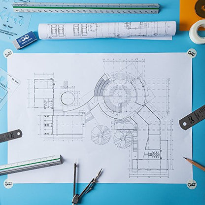 Mr. Pen- French Curve, Large Circle Template and Ellipse Template (6 Pc)