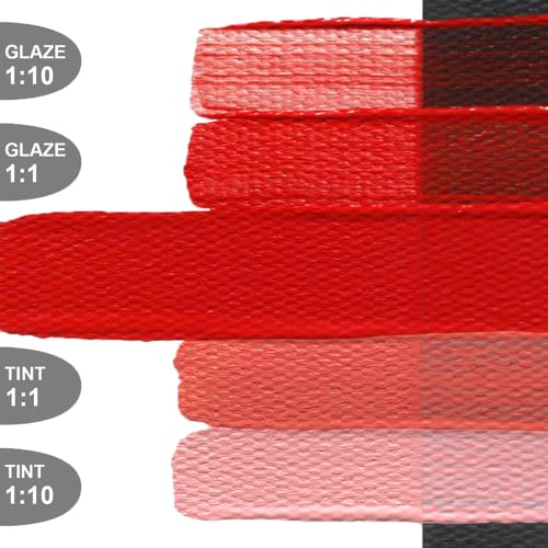 GOLDEN OPEN Slow-Drying Acrylics, Cadmium Red Medium, 2 fl. oz. Tube - color: Cadmium Red Medium, size: 2 Fl Oz (Pack of 1)