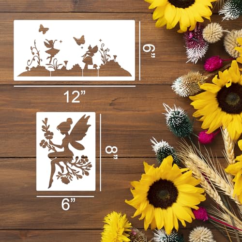 Fairy Stencils for Painting Fairy Stencils for Crafts Reusable - style: Fairy