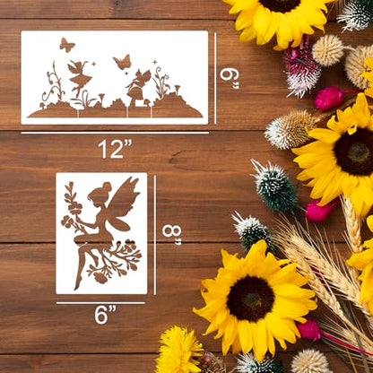 Fairy Stencils for Painting Fairy Stencils for Crafts Reusable - style: Fairy