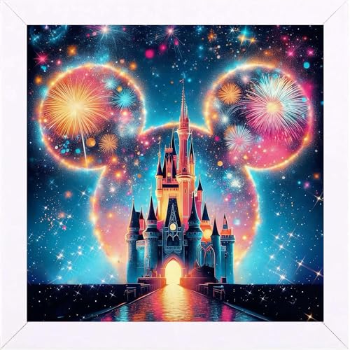 JAKI Diamond Art Painting Kits for Adults Castle 13.8x13.8inch | Diamond Art for Adults Cartoon,Full Drill Diamond Art Kits for Gift Home Wall Decor - color: YRZH-015