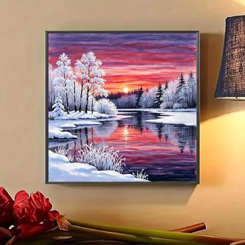 Lophomie Diamond Art Kits for Adults, 5D Diamond Painting Kits 14x14 in - color: Diamond Art Landscape, size: 13.8x13.8in (35x35cm)