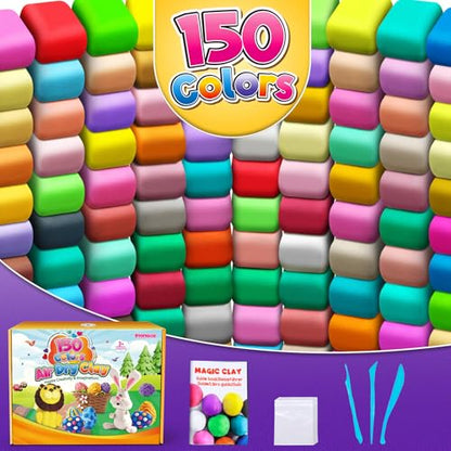 ESSENSON Air Dry Clay 150 Colors, Modeling Clay for Kids - color: 150 Colors