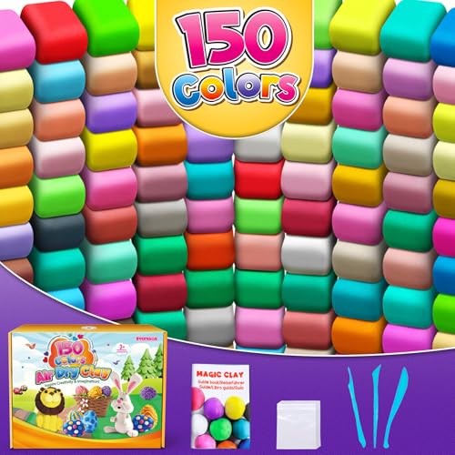 ESSENSON Air Dry Clay 150 Colors, Modeling Clay for Kids - color: 150 Colors