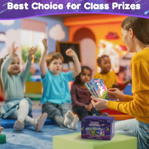 ZIZZ 24Pack Paint with Water Coloring Books for Kids Ages 4-8 Party Favors No-Mess Travel Activity Arts and Crafts Classroom Prizes Birthday Gifts Goodie Bag Stuffers - color: 24PCS-8Style