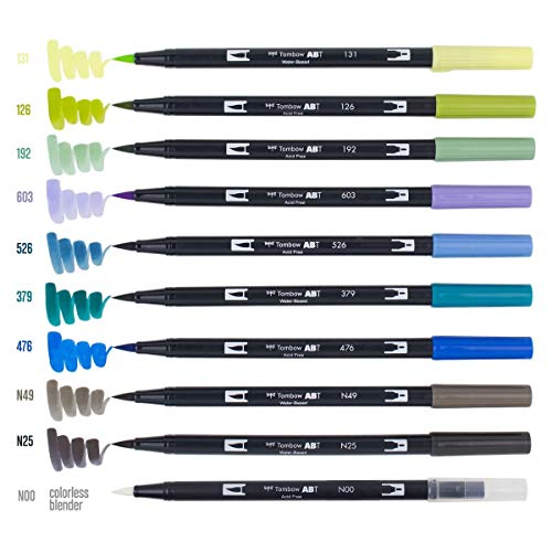 Tombow ABT Dual Brush Pen set of 10, LANDSCAPE