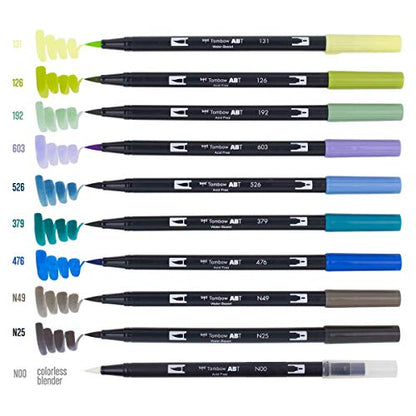 Tombow ABT Dual Brush Pen set of 10, LANDSCAPE