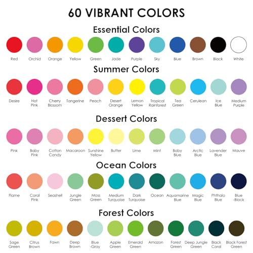 Grabie Acrylic Gel Pens Coloring Kit with Book, Pack of 12 Dessert Colors - color: Dessert Colors