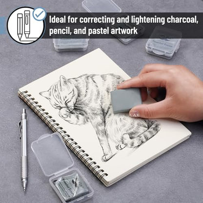 Mr. Pen- Kneaded Erasers, 10 Pack - color: Gray, size: 10 Pack, 2" x 1.77"
